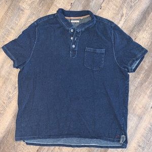 5 for $45/ Jeremiah indigo short sleeved collared shirt